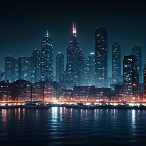Cinematic night city
